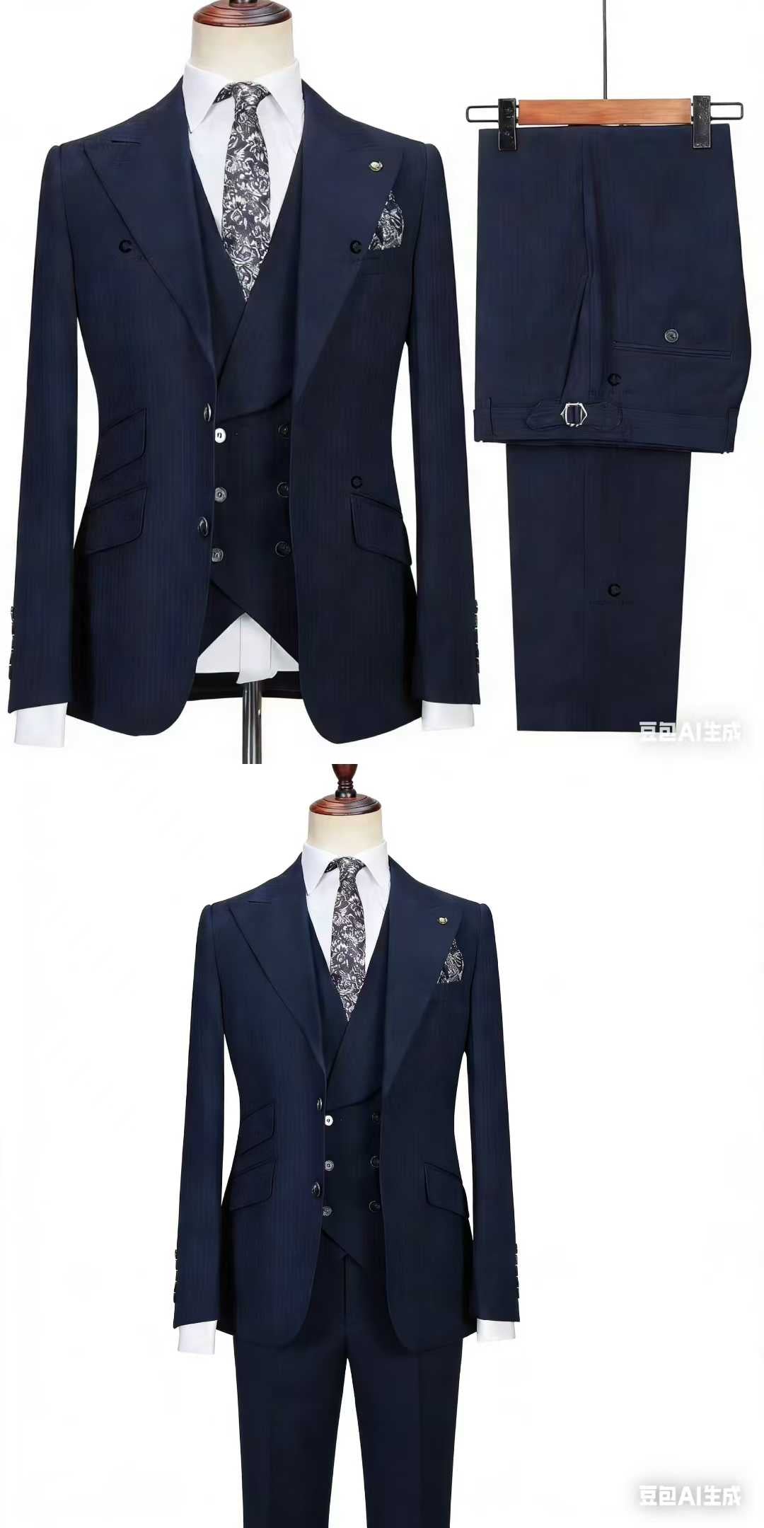 Premium Men’s 3-Piece Suit Set