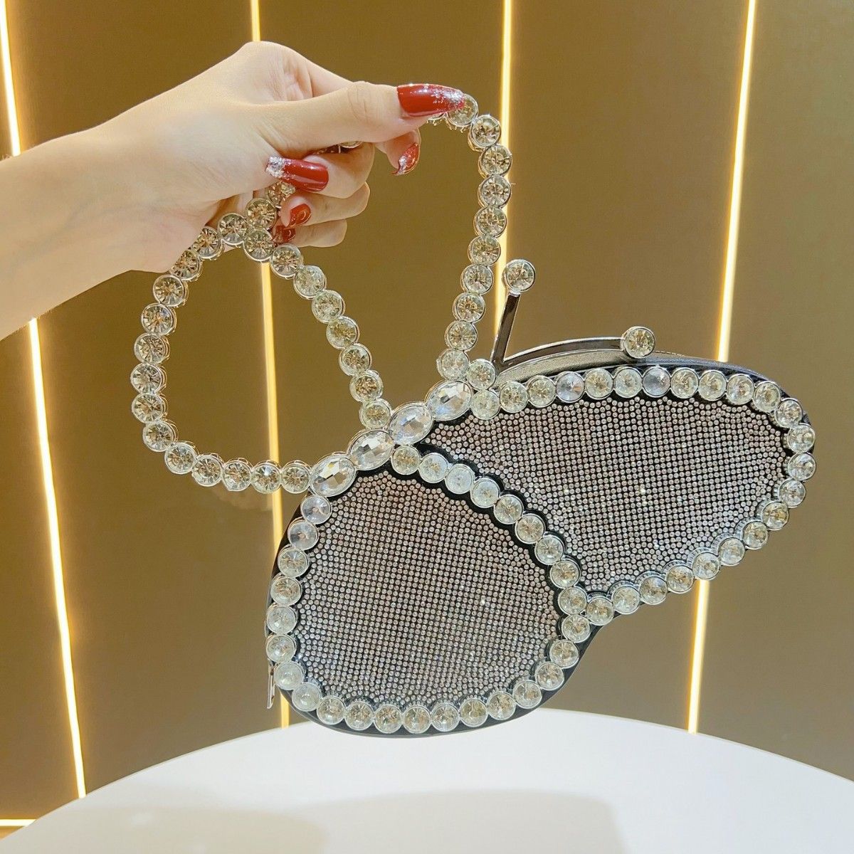 Luxury Crystal Evening Clutch Bag