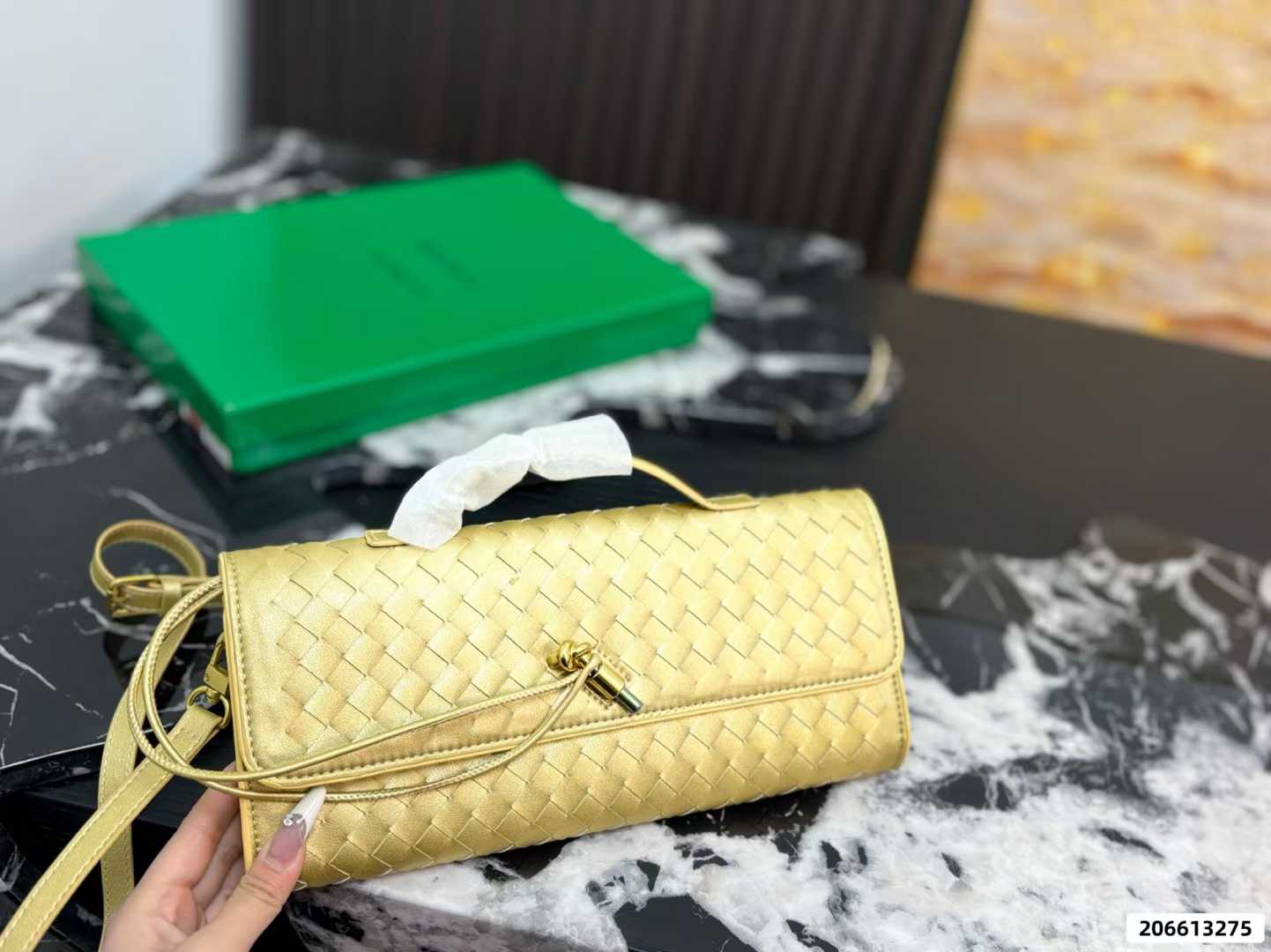 Woven Leather Mini Shoulder Bag (Luxury Style)