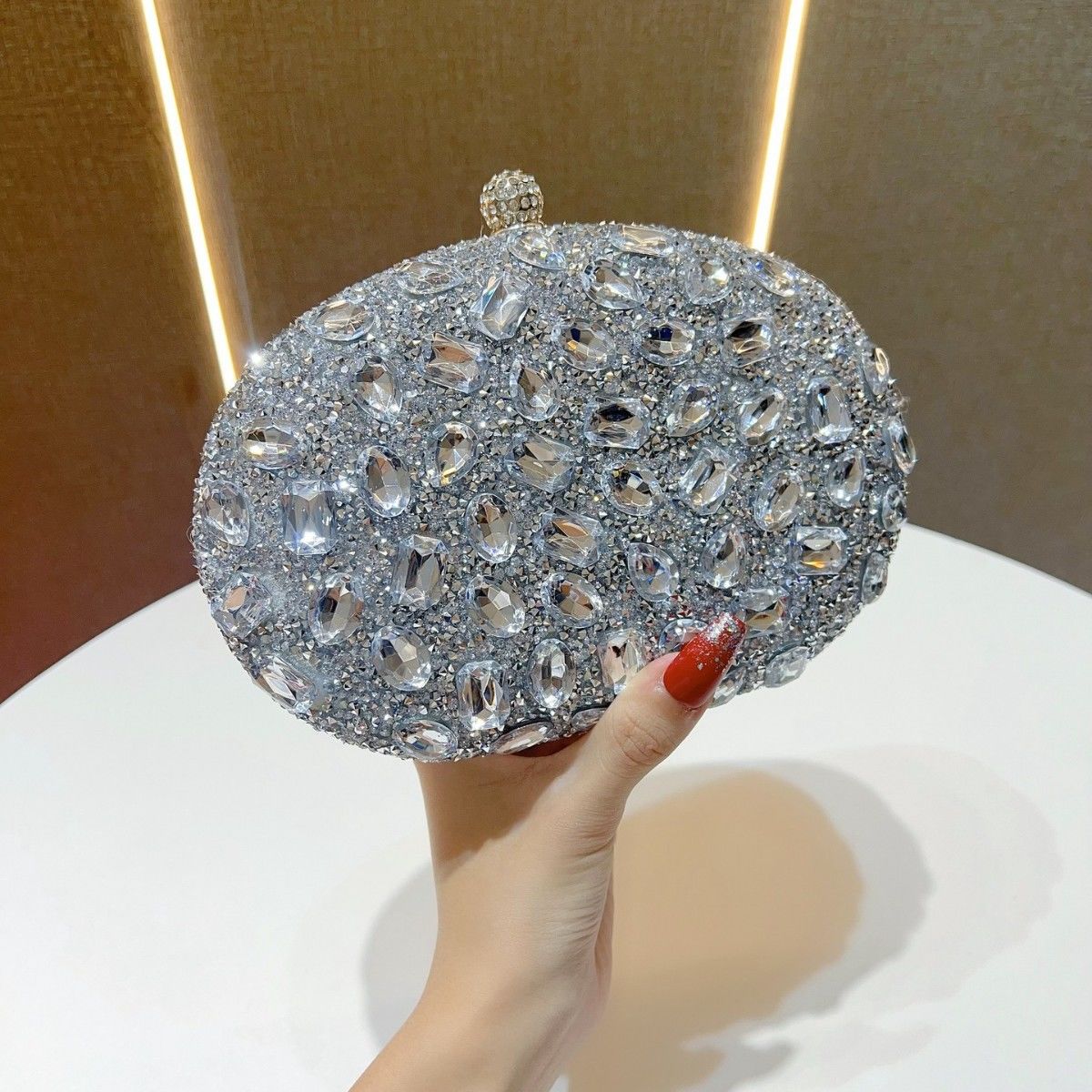 Luxury Crystal Evening Clutch Bag