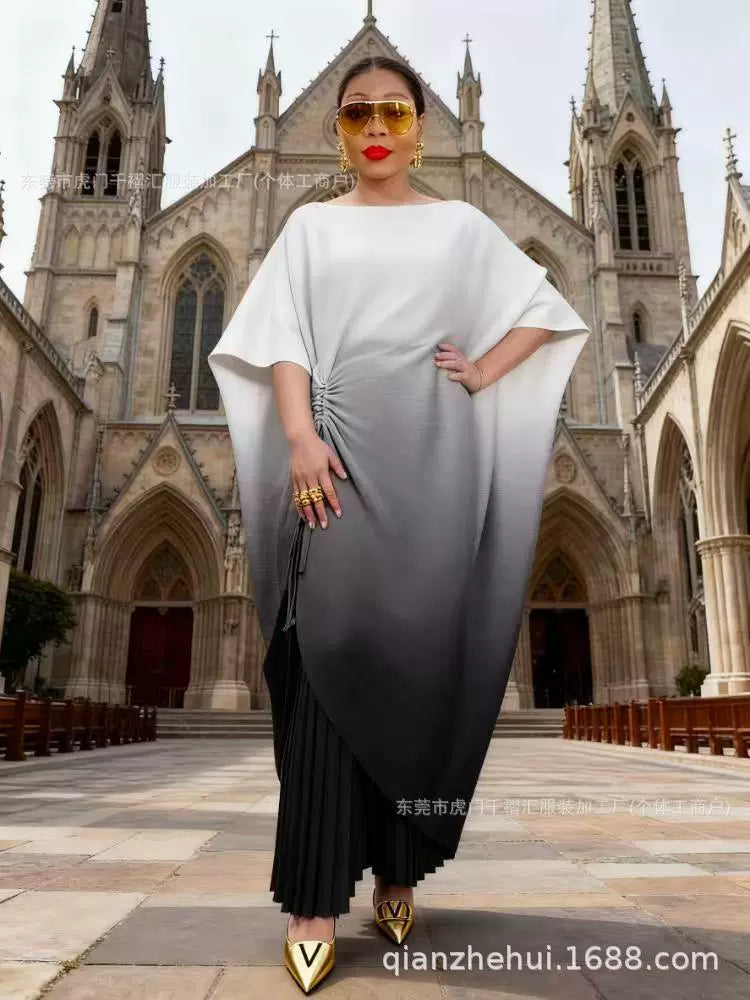 👗 Elegant Ombre Kaftan Maxi Dress