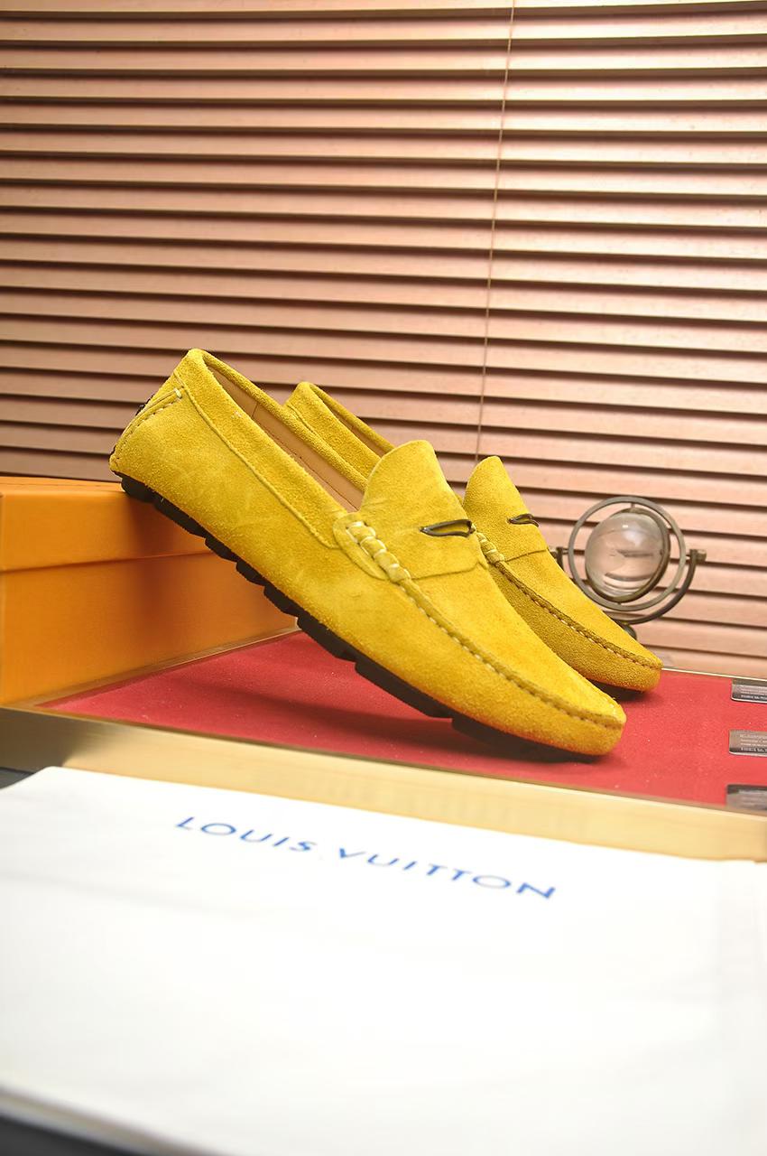 Luxury Monogram Leather Loafers – Classic Comfort & Style