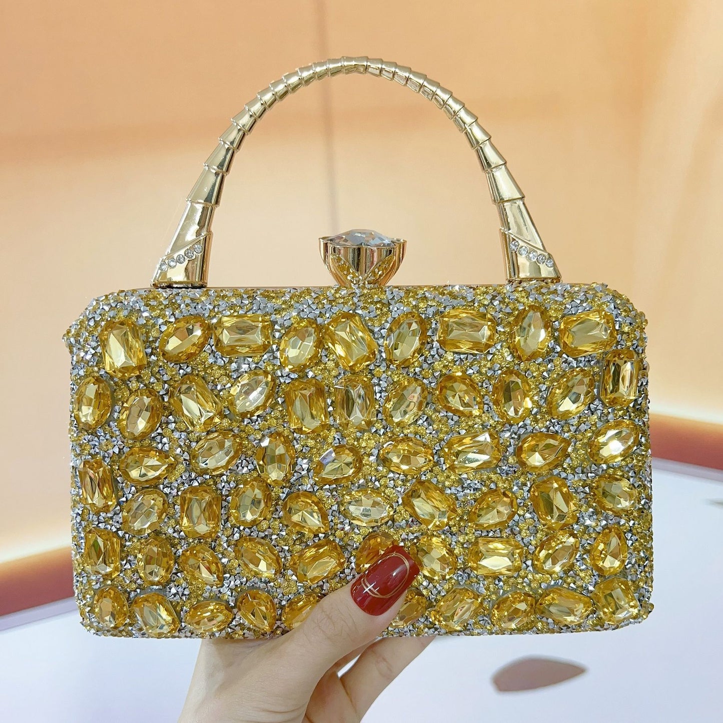 Luxury Crystal Evening Clutch Bag
