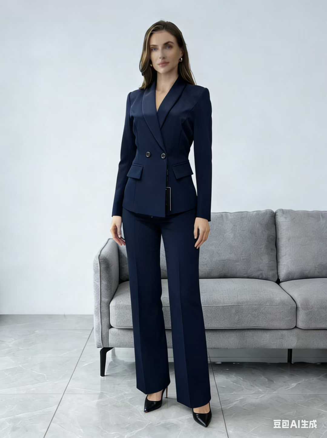 Elegant Women’s 2-Piece Tailored Suit Set