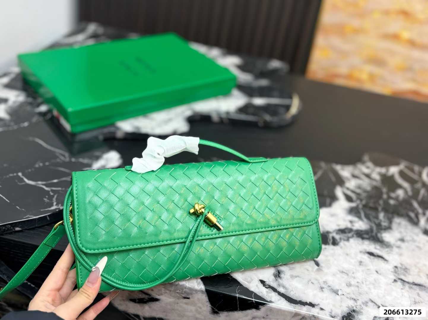 Woven Leather Mini Shoulder Bag (Luxury Style)