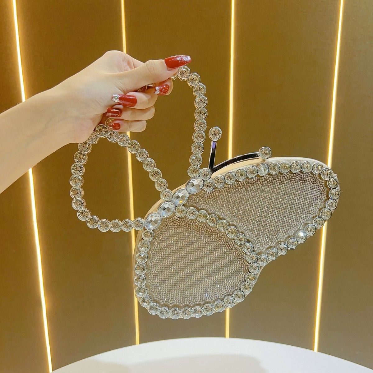 Luxury Crystal Evening Clutch Bag