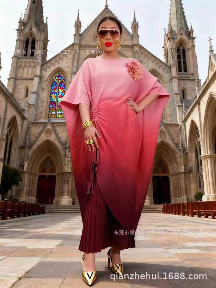 👗 Elegant Ombre Kaftan Maxi Dress