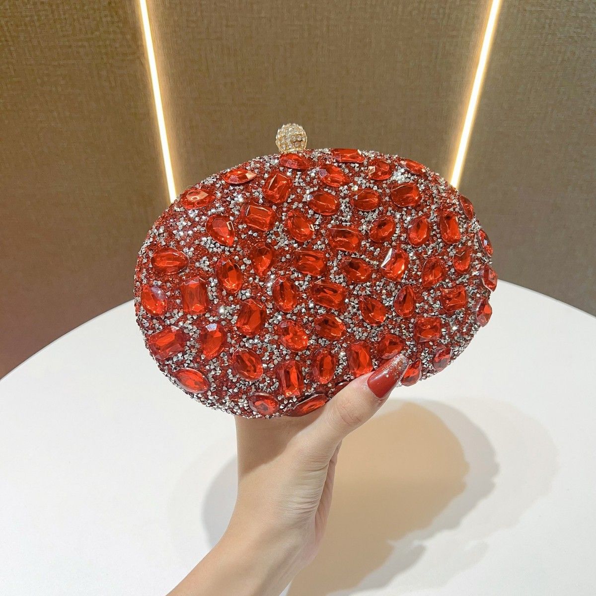 Luxury Crystal Evening Clutch Bag