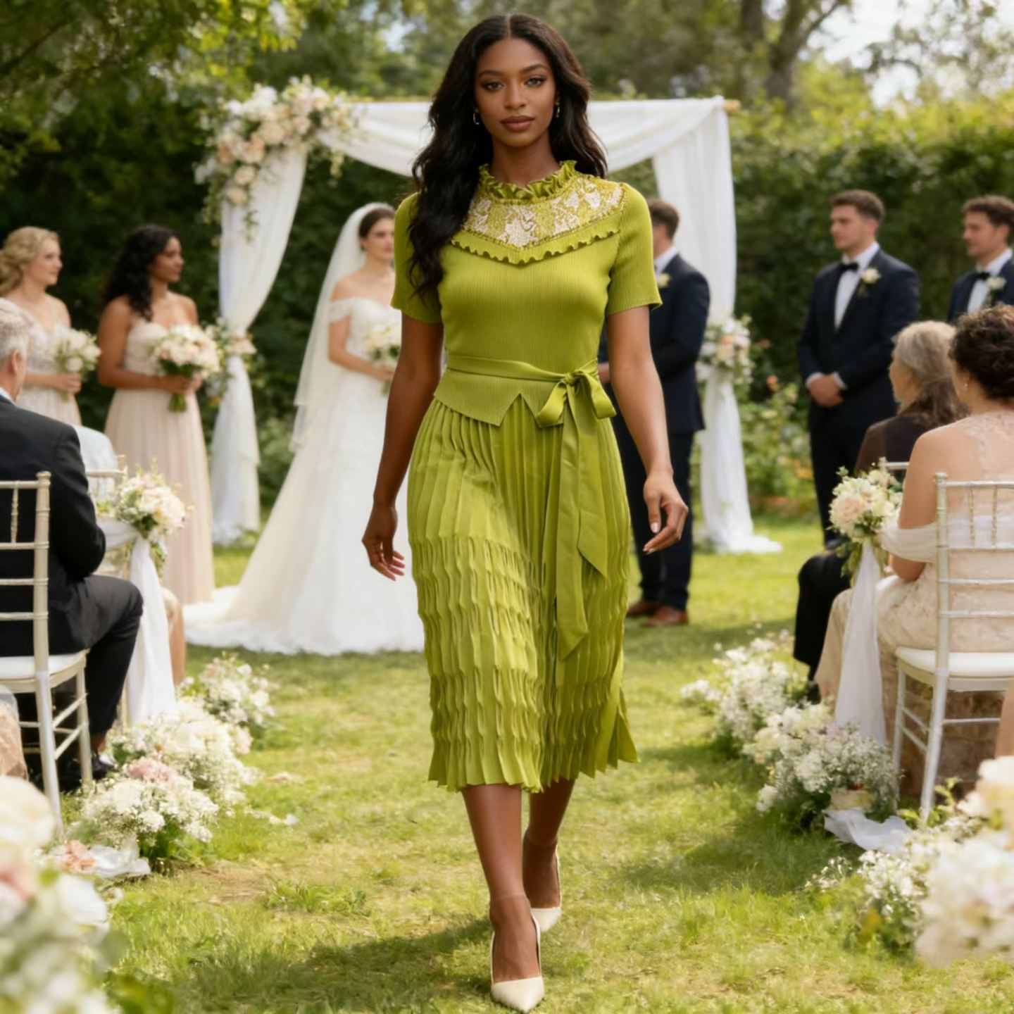 Elegant midi dress