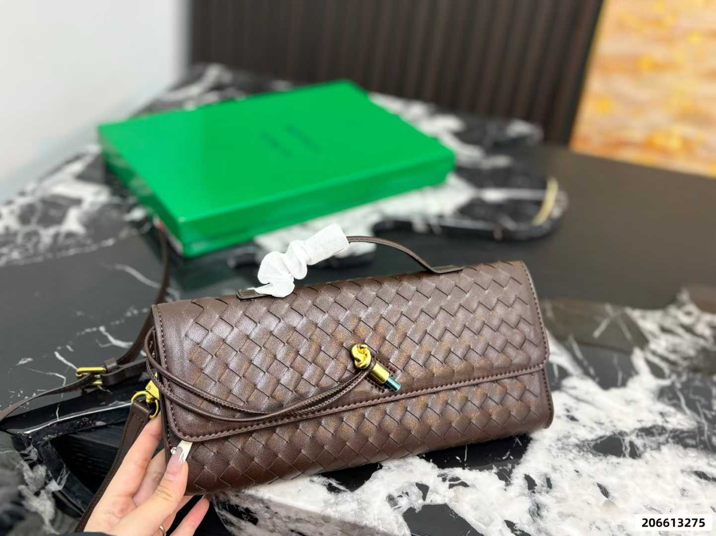 Woven Leather Mini Shoulder Bag (Luxury Style)