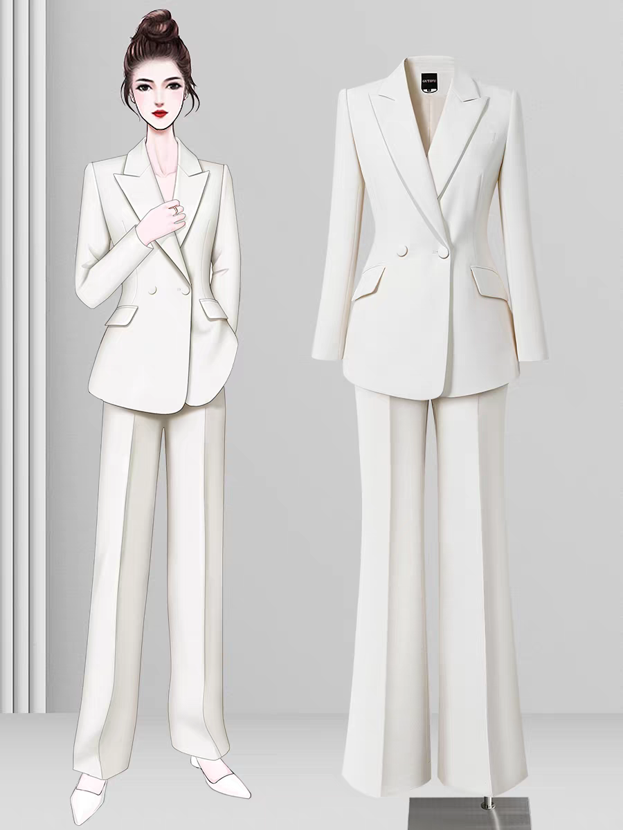 Elegant Tailored Two-Piece Suit Set