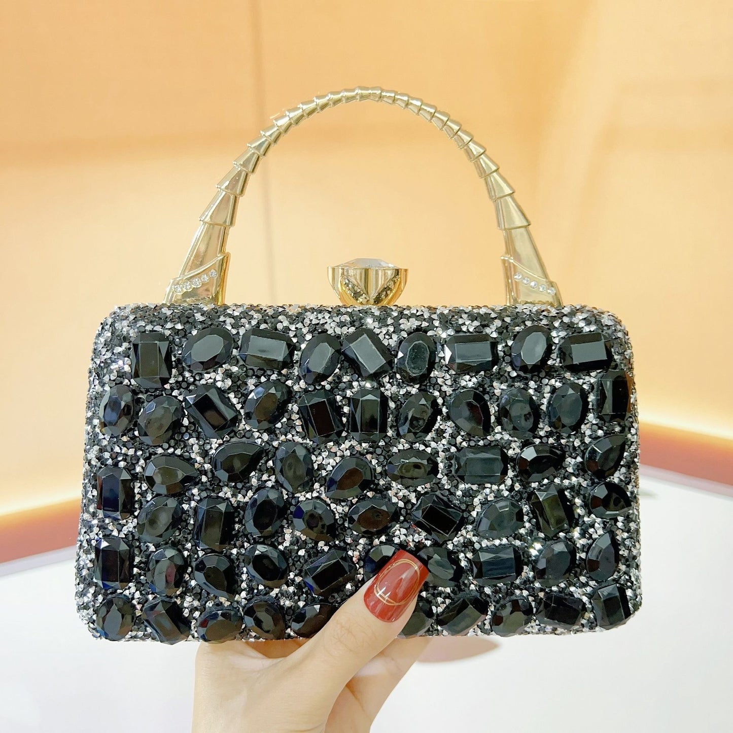 Luxury Crystal Evening Clutch Bag