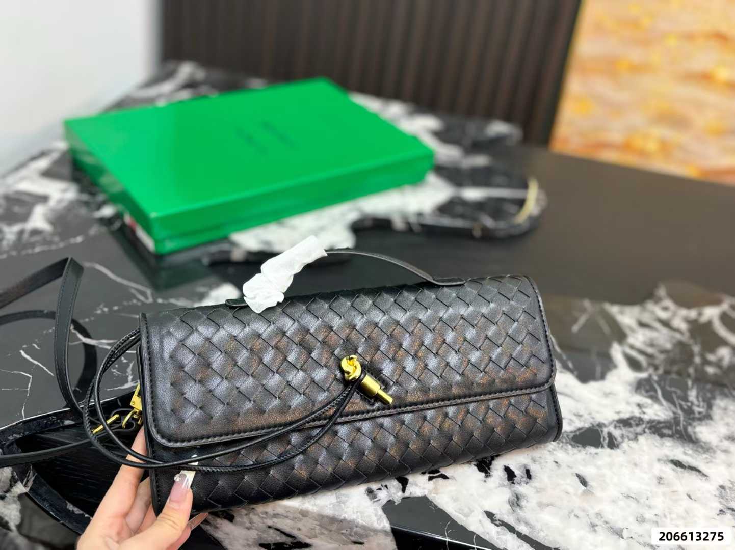 Woven Leather Mini Shoulder Bag (Luxury Style)