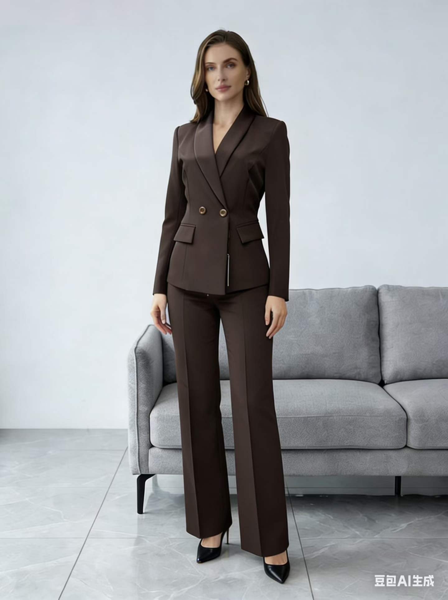 Elegant Women’s 2-Piece Tailored Suit Set