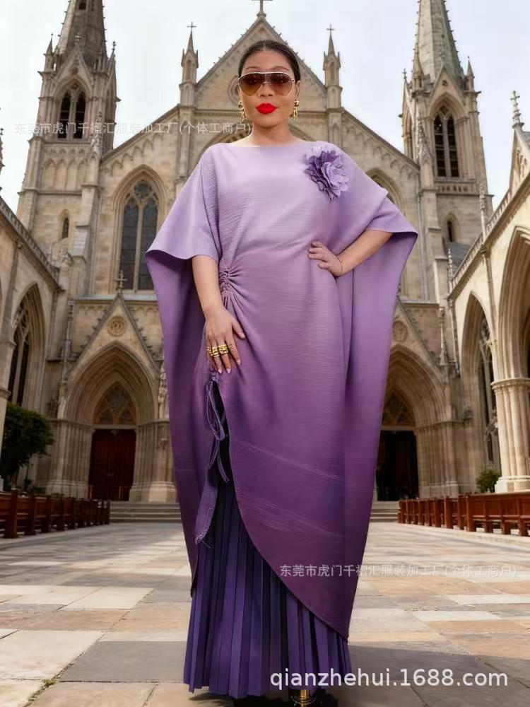 👗 Elegant Ombre Kaftan Maxi Dress