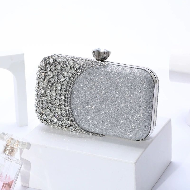 Luxury Crystal Evening Clutch Bag
