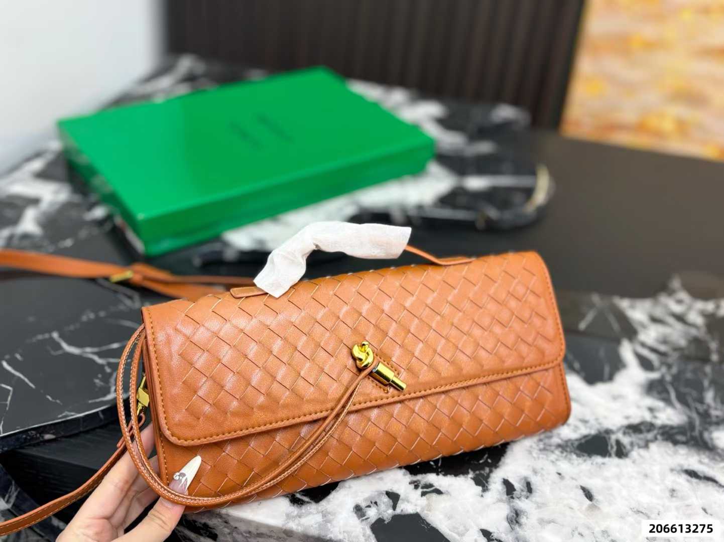 Woven Leather Mini Shoulder Bag (Luxury Style)