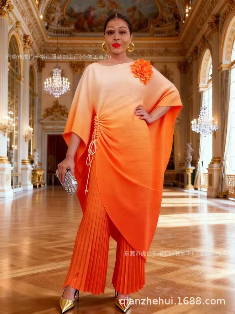 👗 Elegant Ombre Kaftan Maxi Dress
