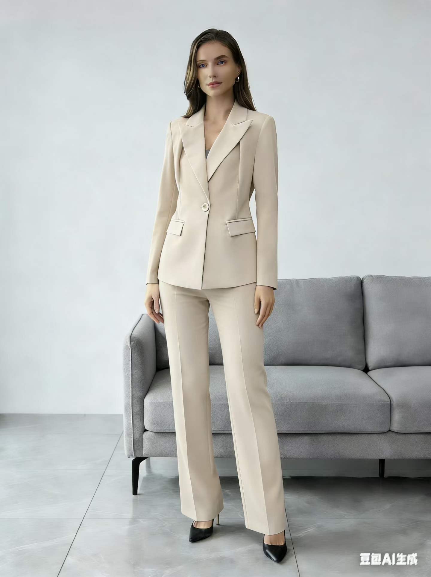 Elegant Women’s 2-Piece Tailored Suit Set