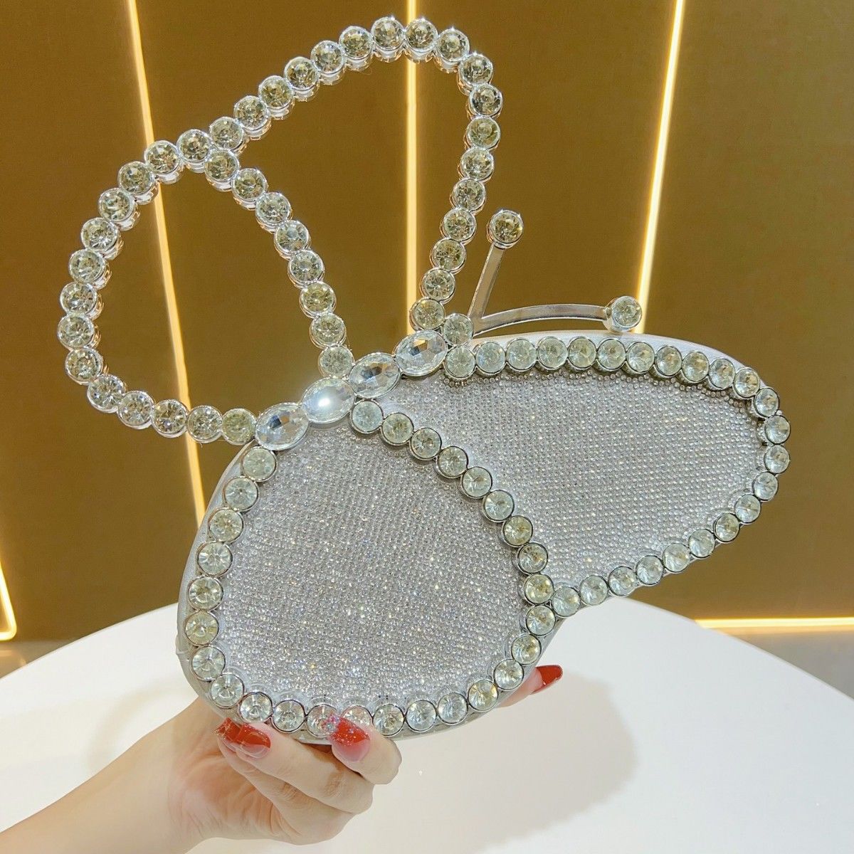 Luxury Crystal Evening Clutch Bag