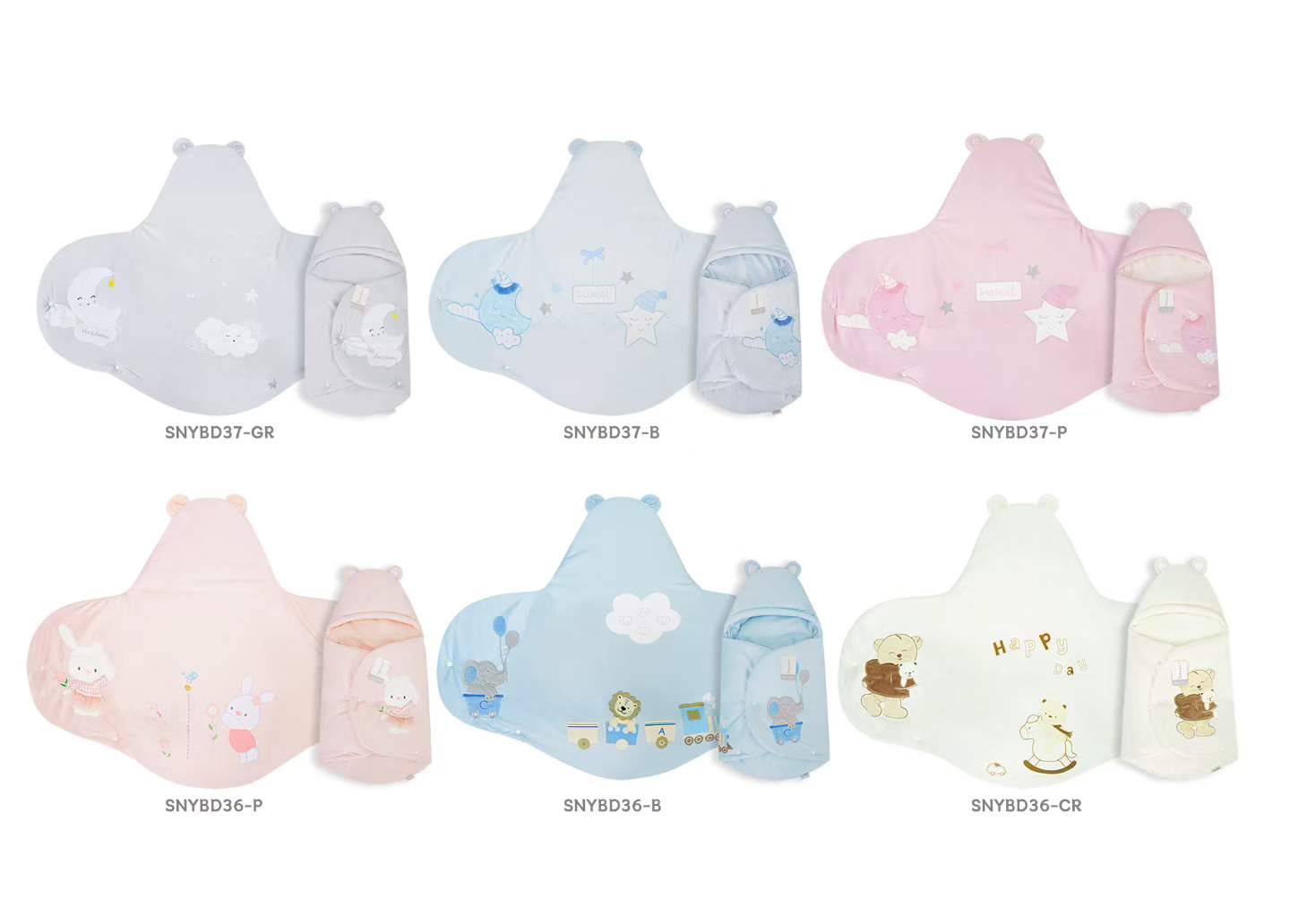 Soft Baby Swaddle Wrap Set