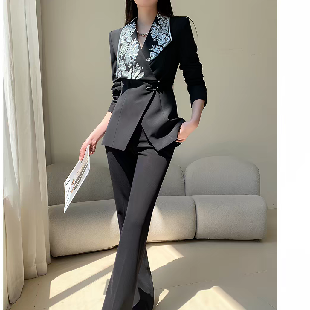 Chic tailored pantsuit