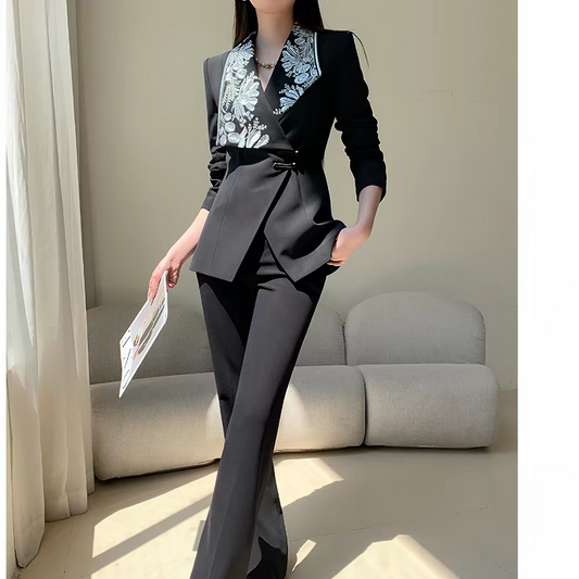 Chic tailored pantsuit